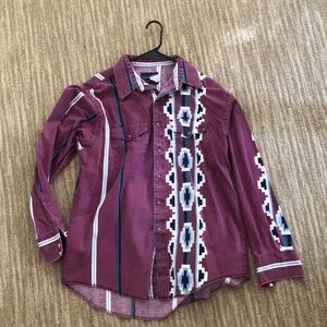 Vintage Wrangler western snap shirt
